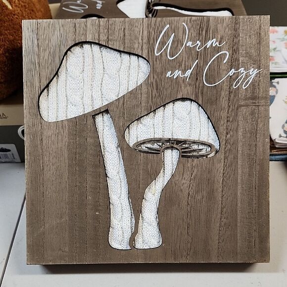 Warm and Cozy Mushroom Wall Art - Picture 1 of 3